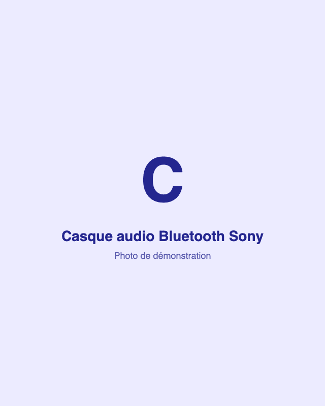 Casque audio Bluetooth Sony