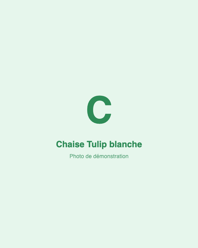 Chaise Tulip blanche — photo 1